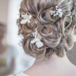 créations de chignon de mariée